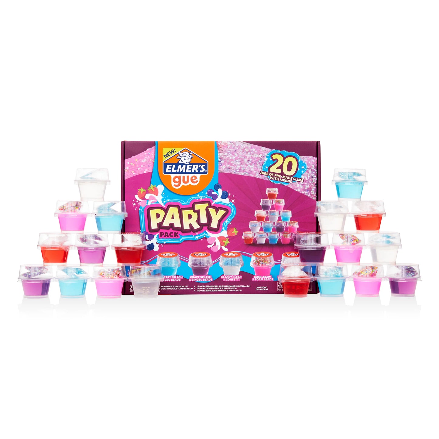 PARTY PACK 20 SLIMES ELMER´S!