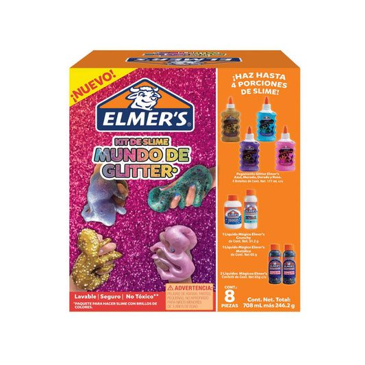 Kit XL mundo de Glitter Elmer´s 8 Piezas