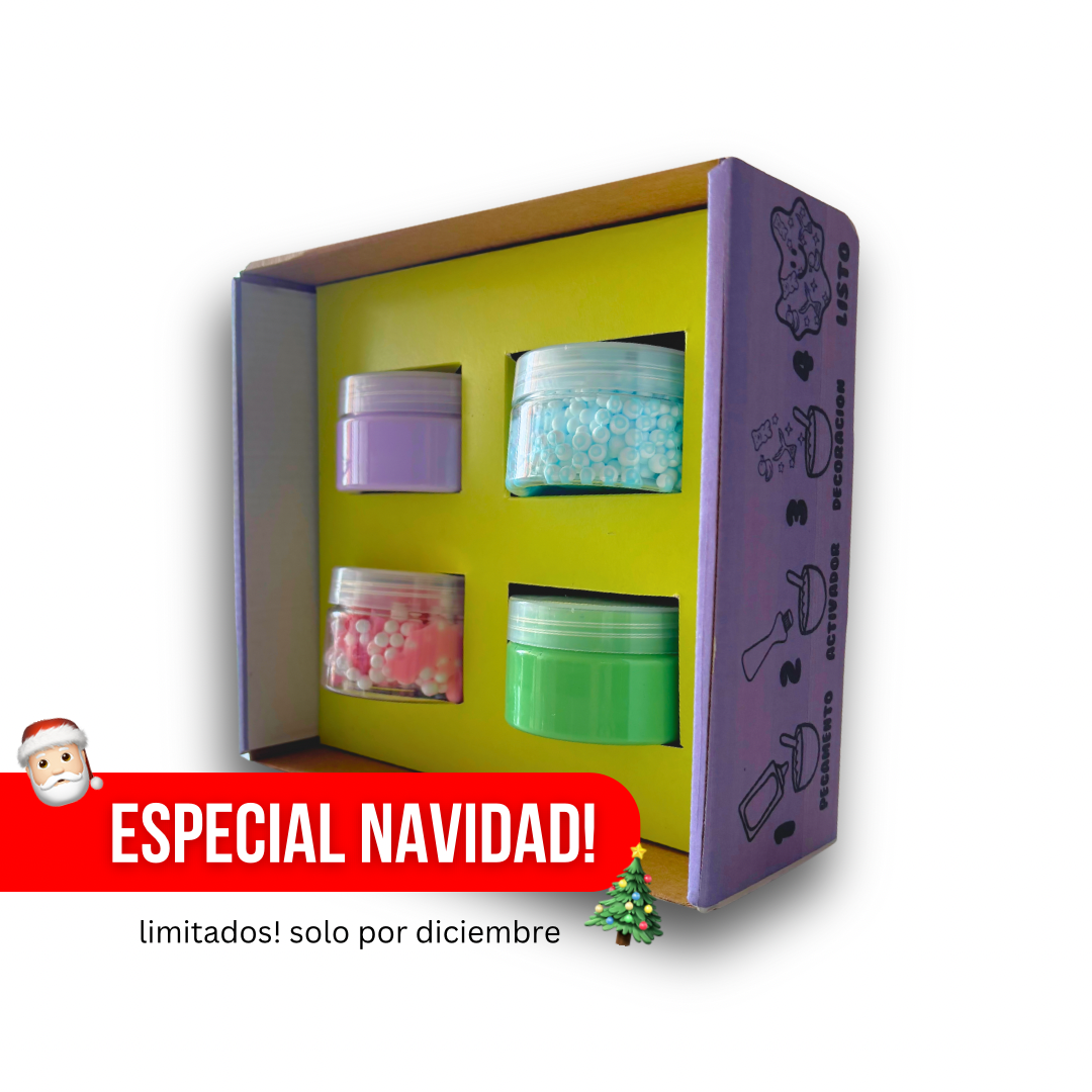 KIT 4 SLIMES ESPECIAL NAVIDAD 🎅🏻